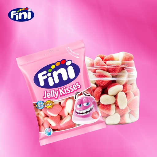 FINI JELLY STRAWBERRY KISSES 90GM
