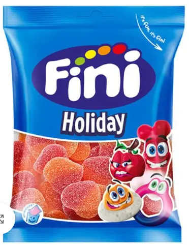  فيني جيلى شوجر شكل قلوب بنكهة الخوخ  (90 جرام)