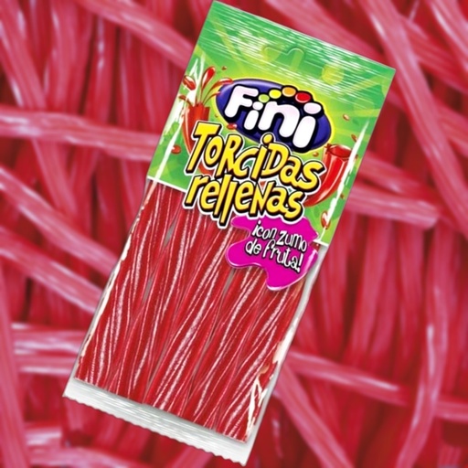 FINI JELLY STRAWBERRY FILLED TWISTED 85GM